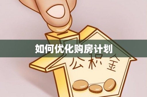 阿莲如何优化购房计划